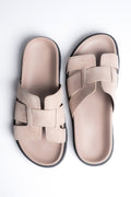 Beige Damen-Pantoletten aus weichem Naturvelours Estro ER00119364.