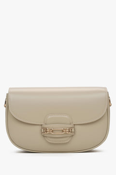 Beige Damen-Schultertasche mit verstellbarem Trageriemen Estro ER00115794.