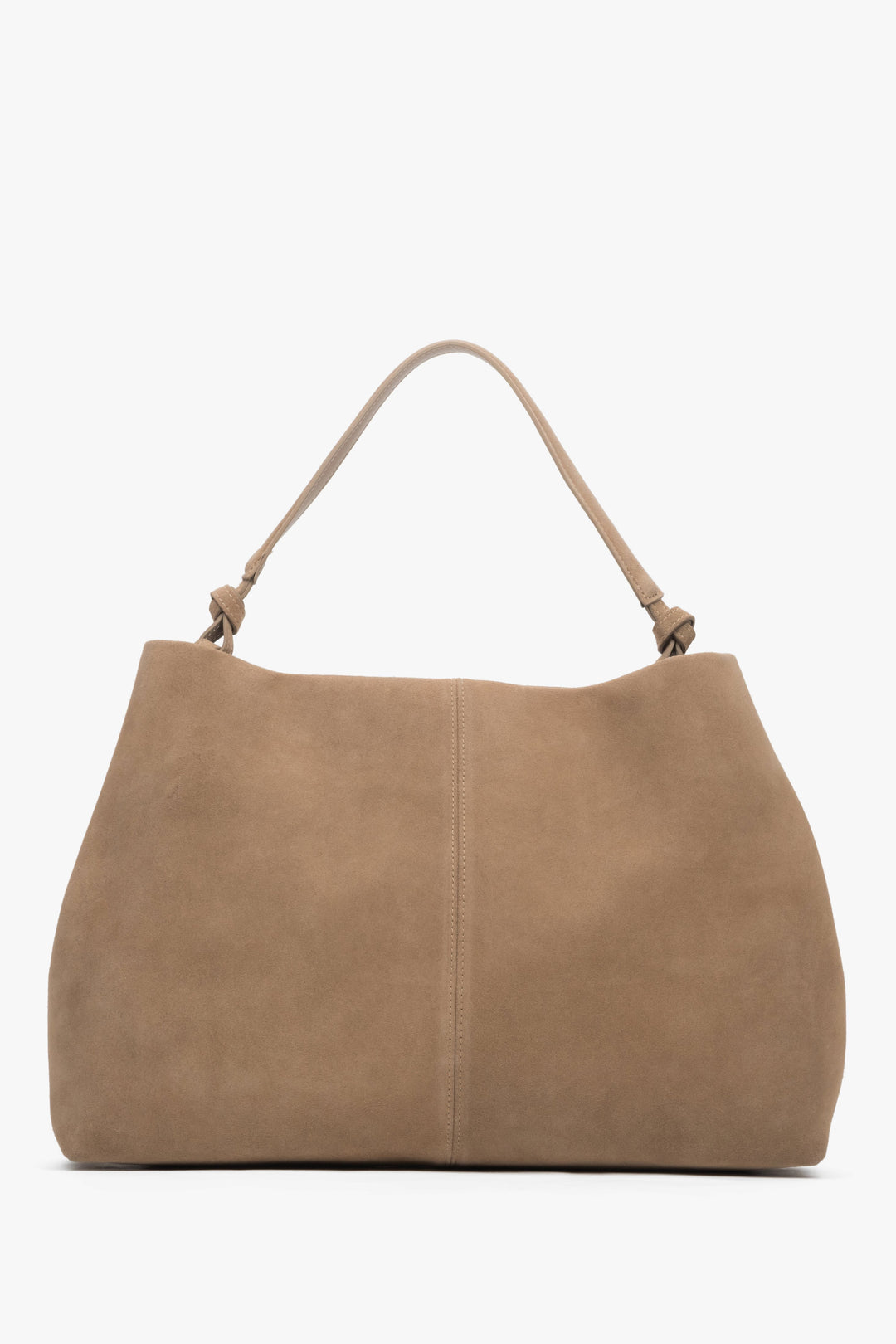 Rückansicht der stilvollen, geräumigen A4-Schultertasche.
