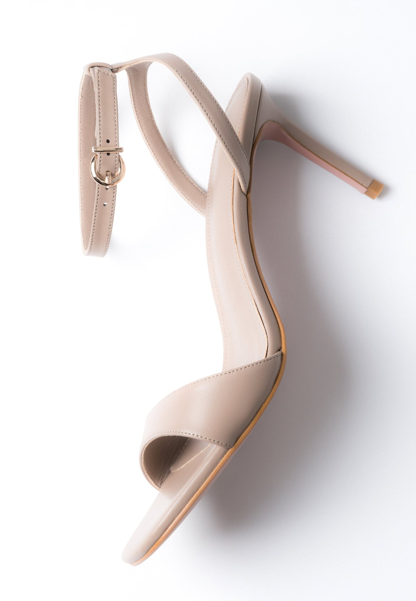 Beige Damen-Sandalen mit Stiletto-Absatz Estro ER00119499.