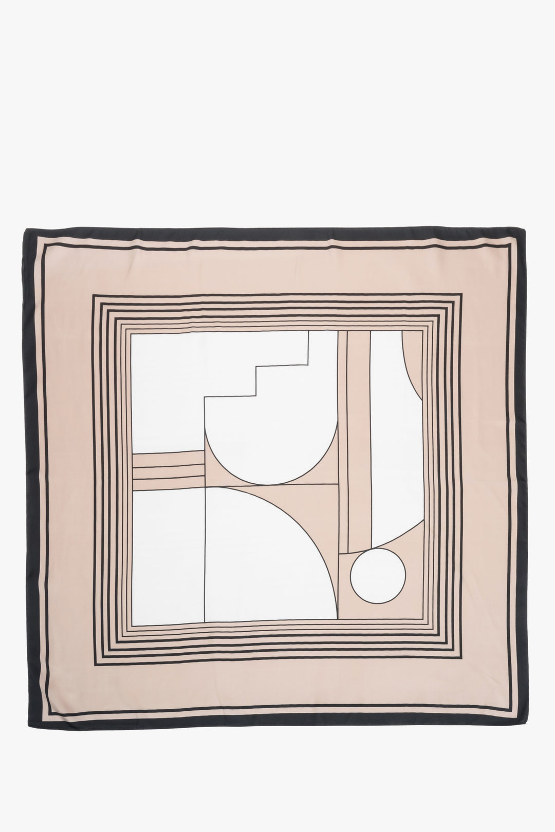 Ganzansicht des quadratischen Damen-Halstuchs zur Veranschaulichung des vollständigen Designs