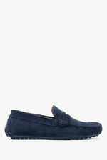 Marineblaue Herrenslipper aus Veloursleder von Estro Estro ER00117610