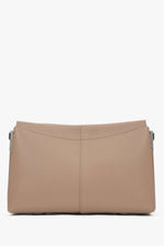 Braune Damen-Umhängetasche aus echtem Leder Estro ER00117238.
