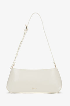 Stilvolle Schultertasche für Damen in Hellbeige, gefertigt aus echtem Leder, perfekt für Alltag und besondere Anlässe ER00116878