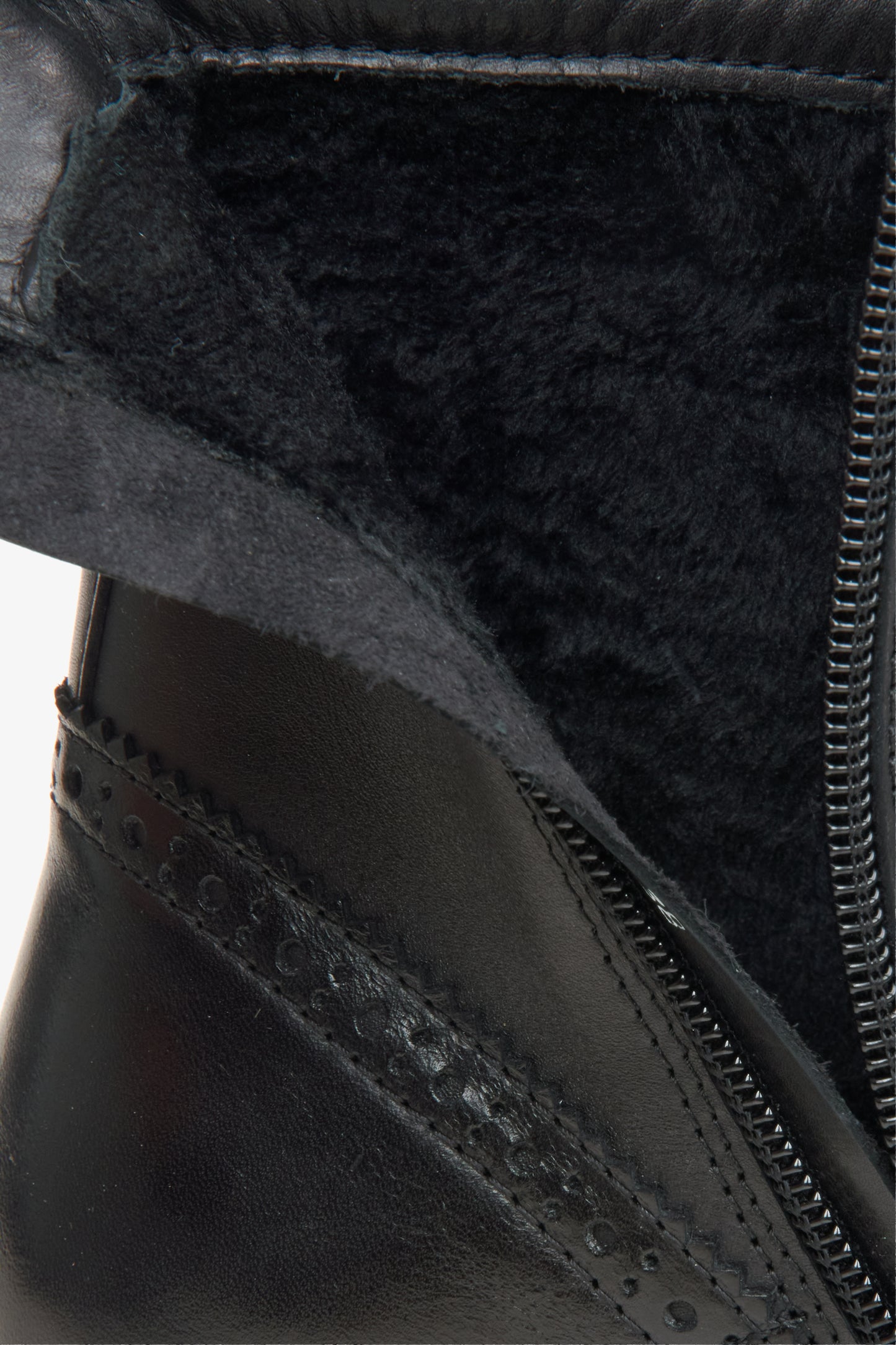 Damen Schnür-Stiefeletten aus echtem italienischem Leder in Schwarz Estro ER00110958