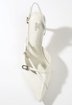 Beigefarbene Slingback-Schuhe für Damen, Estro ER00117222.