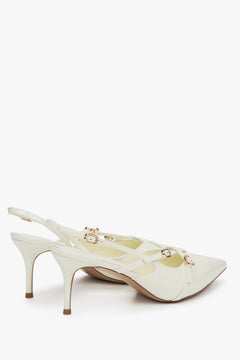 Estro Pumps in Lackleder mit offenem Fersenriemen, Estro ER00117222