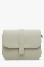 Damenhandtasche aus graubeigem Leder Estro ER00115030.