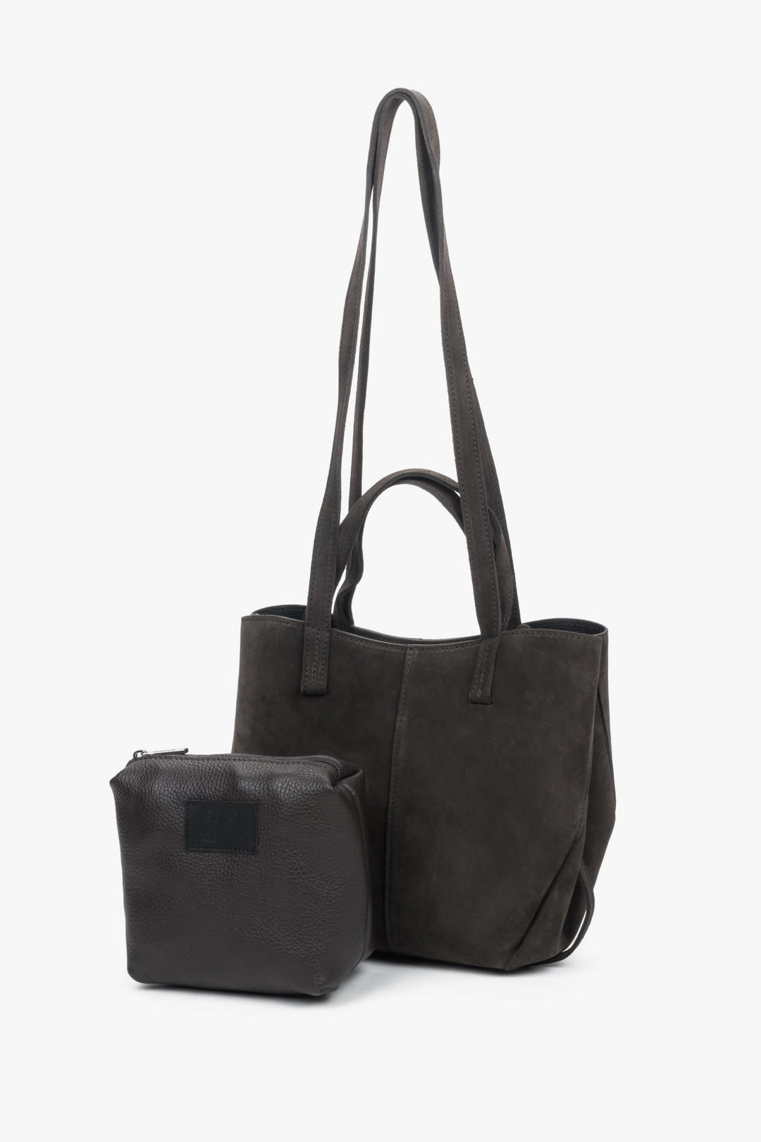 Ansicht der Handtasche zusammen mit der herausnehmbaren, kompakten Kosmetiktasche (Organizer)