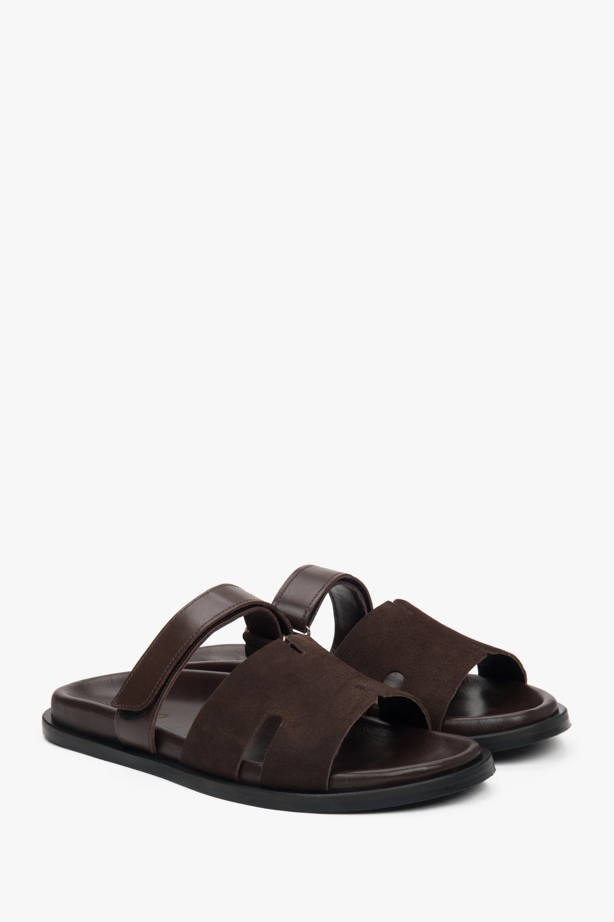 Bequeme Sommerschuhe aus Leder und Velours, Estro ER00117388