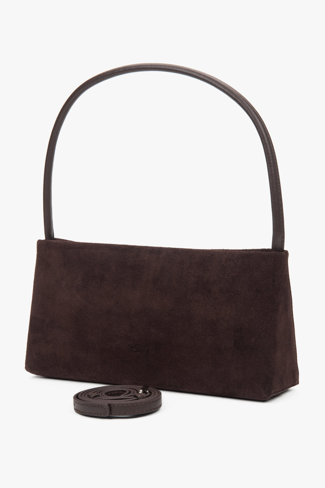 Ansicht der Schultertasche zusammen mit dem zusätzlichen, verstellbaren langen Riemen