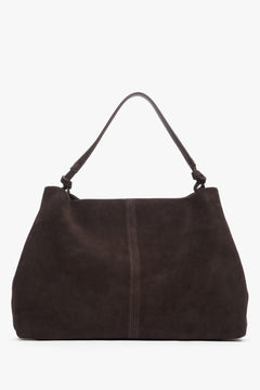  Damen-Shopper-Tasche in Dunkelbraun - Frontalansicht