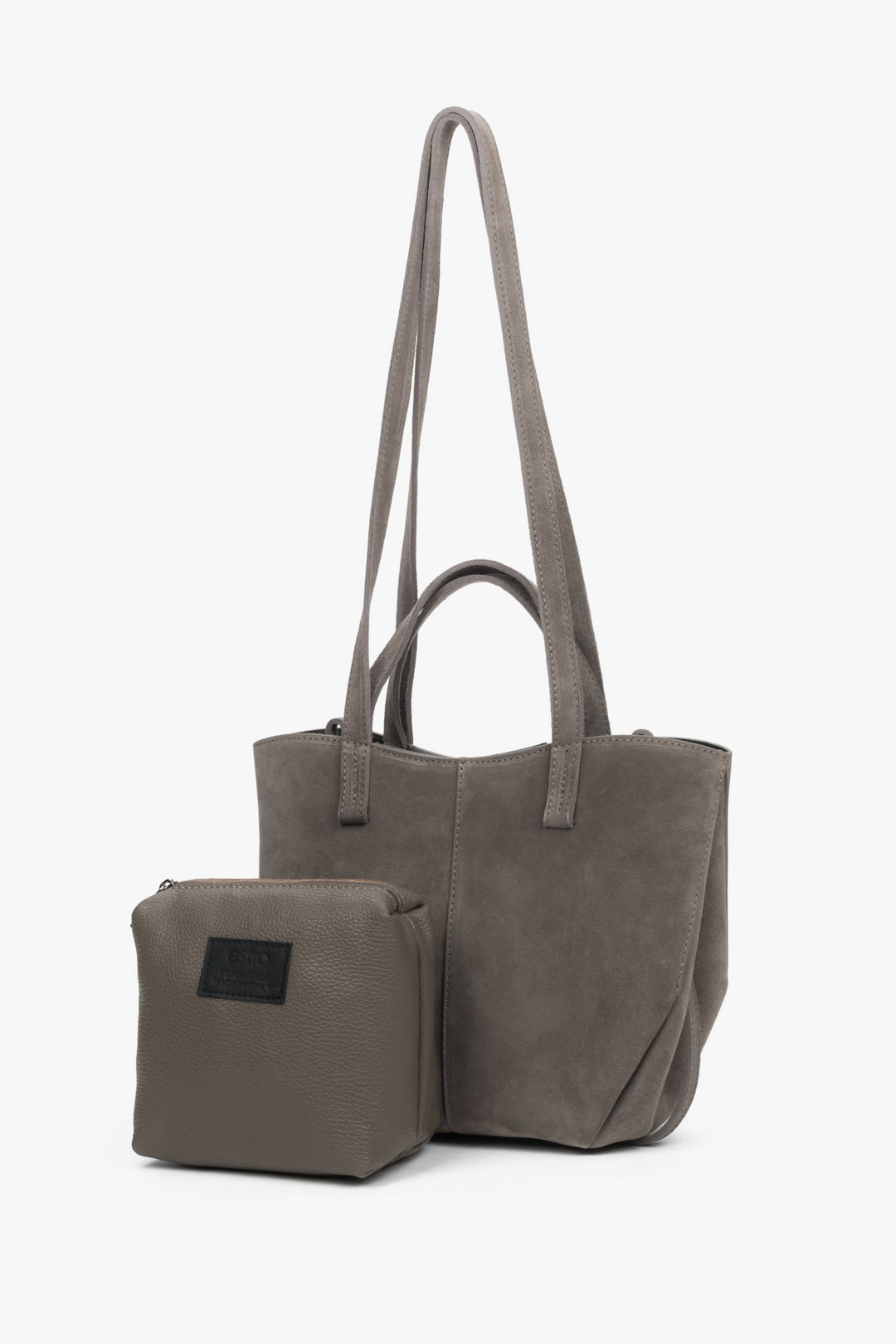 Ansicht der Handtasche zusammen mit der herausnehmbaren, kompakten Kosmetiktasche (Organizer)