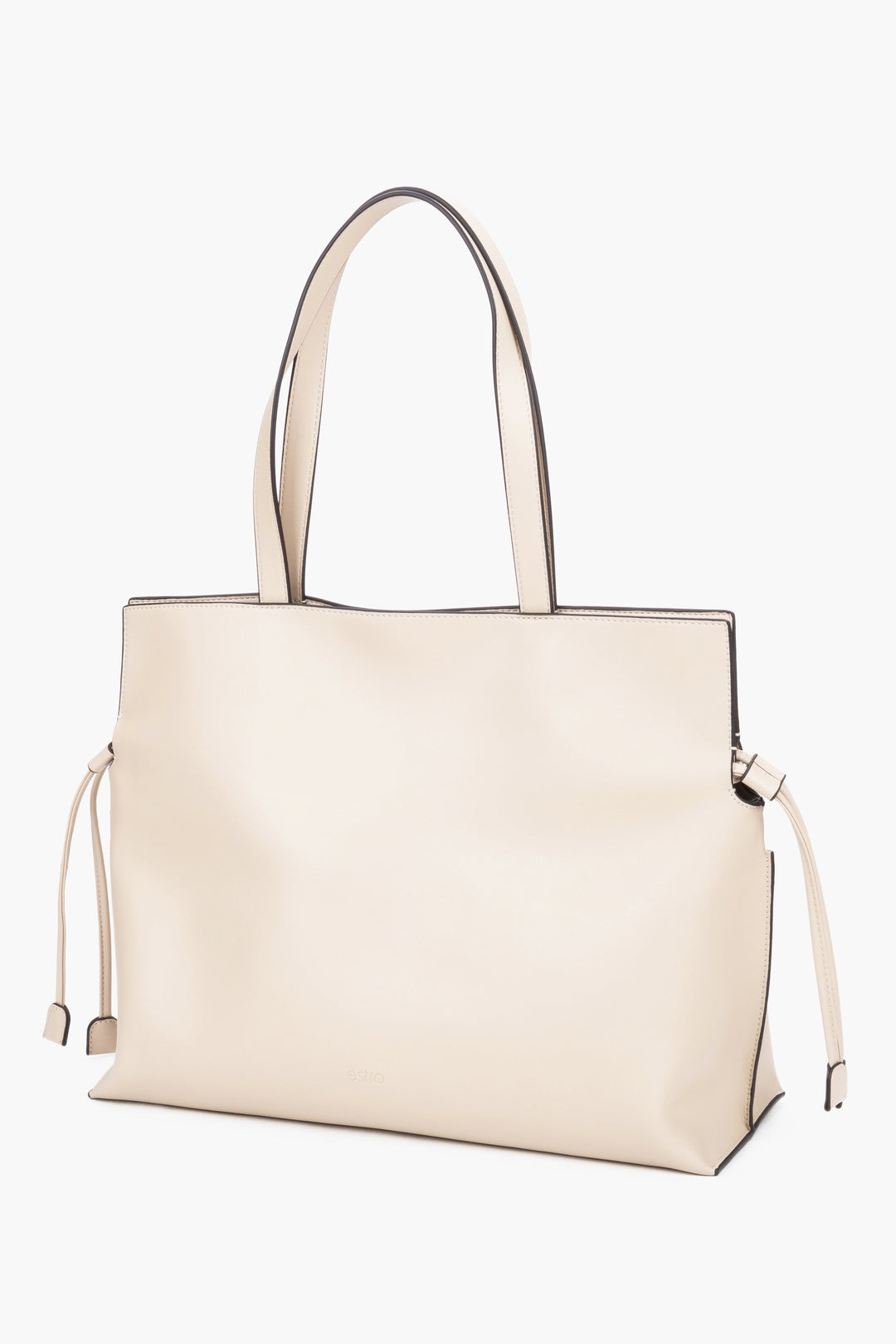 Ledertasche im erweiterten klassischen Shopper-Format