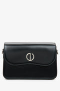 Kleine schwarze Damen-Handtasche aus echtem Leder Estro ER00115768.