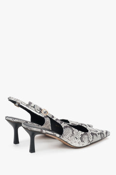 Elegante Pumps aus Echtleder in Schwarz und Grau, Estro ER00117230