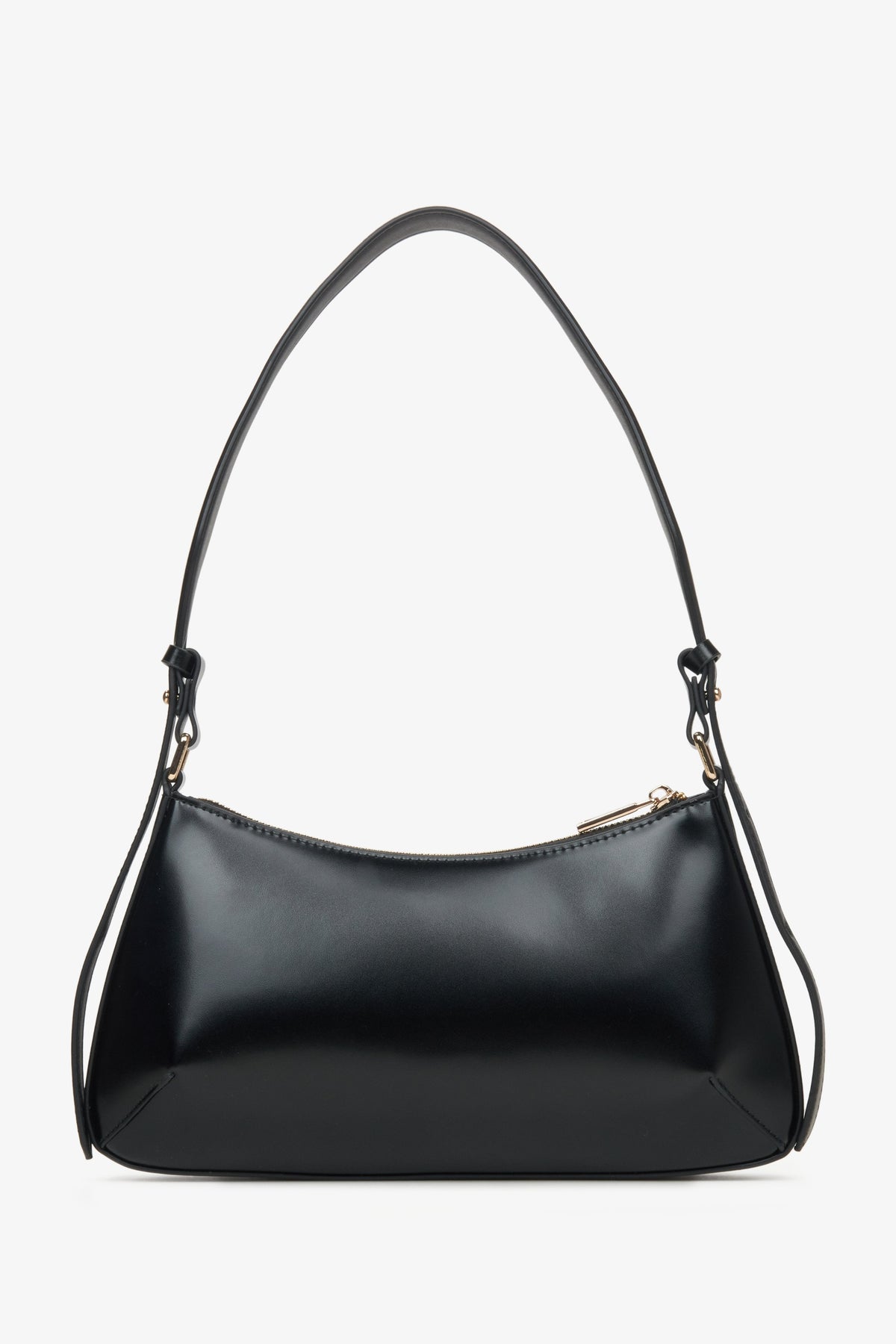 Damen Schwarze Tasche von Estro – Rückansicht.