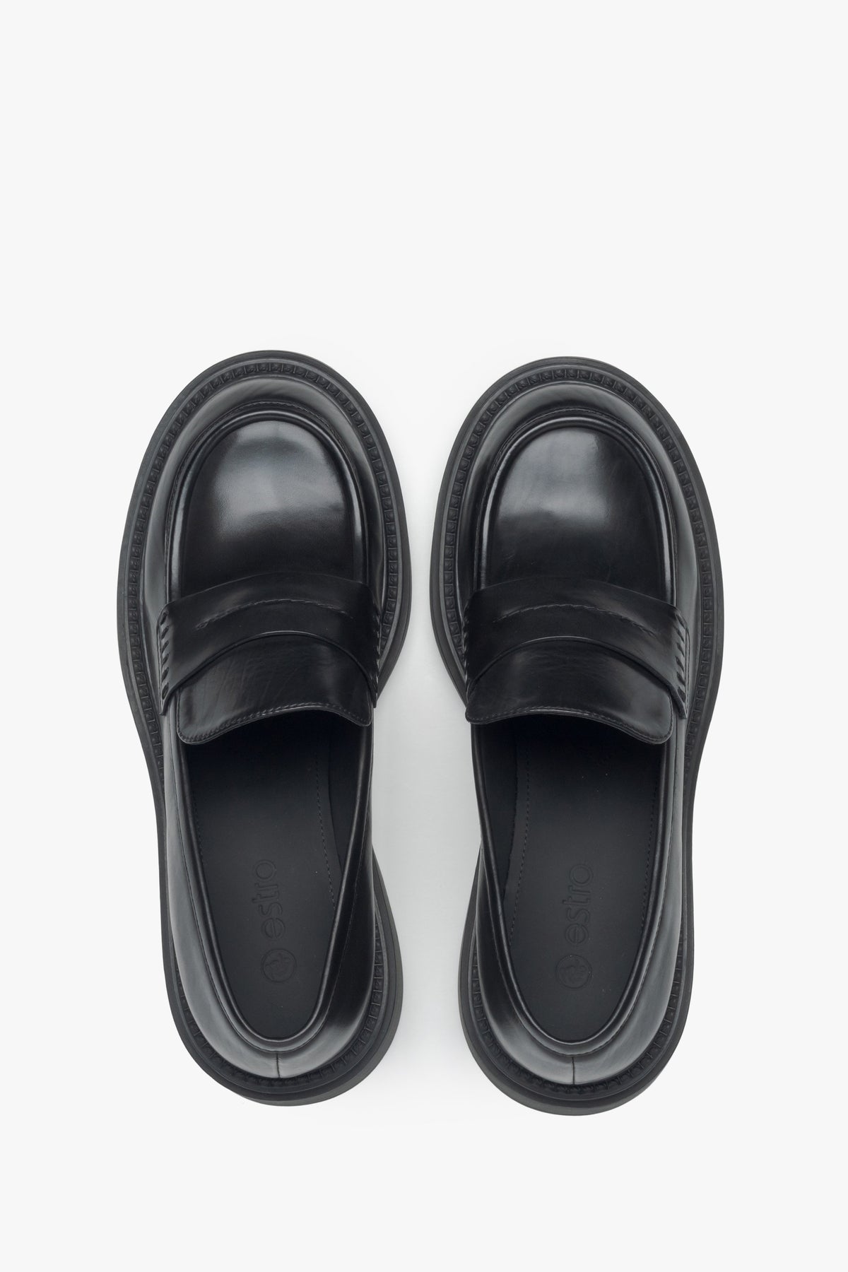 Elegante Penny Loafer für Damen mit quadratischem Absatz Estro ER00115903