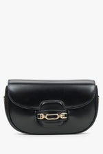 Schwarze Damen-Schultertasche mit verstellbarem Trageriemen Estro ER00115959.