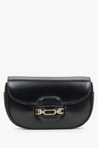 Schwarze Damen-Schultertasche mit verstellbarem Trageriemen Estro ER00115959.