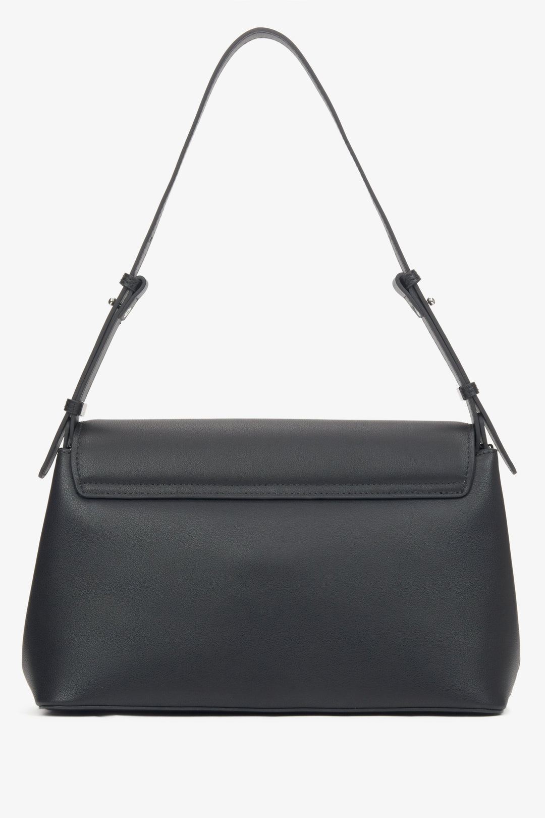 Schwarze Damen-Crossbody-Tasche aus Leder von Estro.