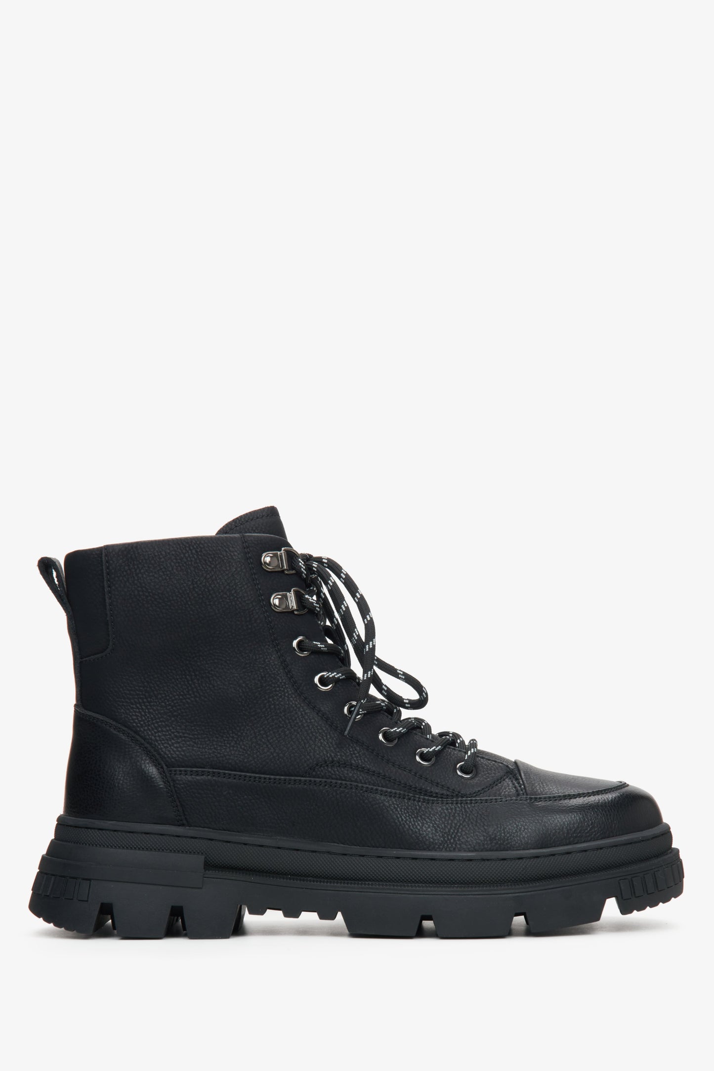 Herren-Winterstiefeletten in Schwarz mit Fellfutter Estro ER00115177.