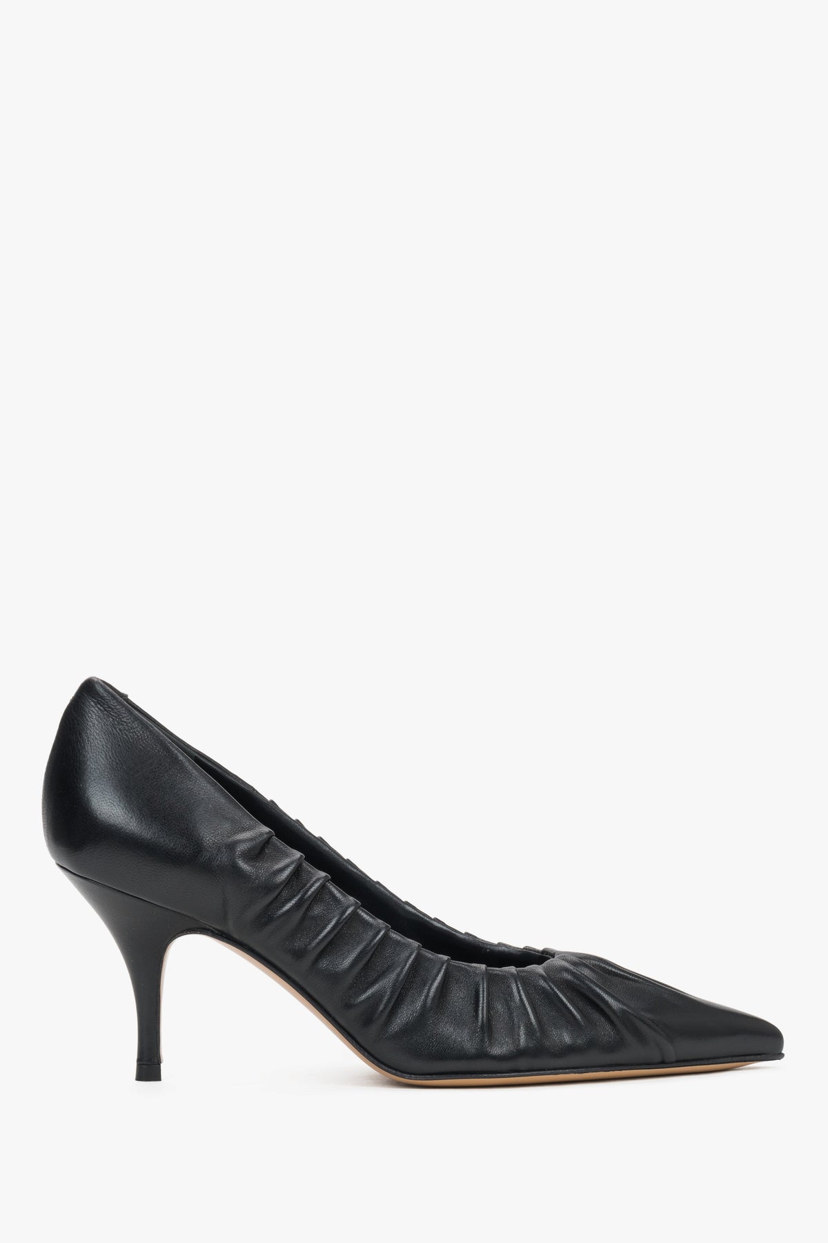 Klassische schwarze High Heels aus italienischem Premium-Leder von Guglielmo Rotta