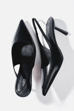 Schwarze High Heels aus Echtleder für Damen Estro ER00116972.