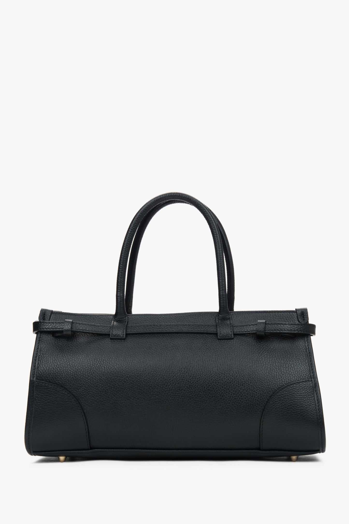 Damen-Shopper in Schwarz aus hochwertigem Naturleder.