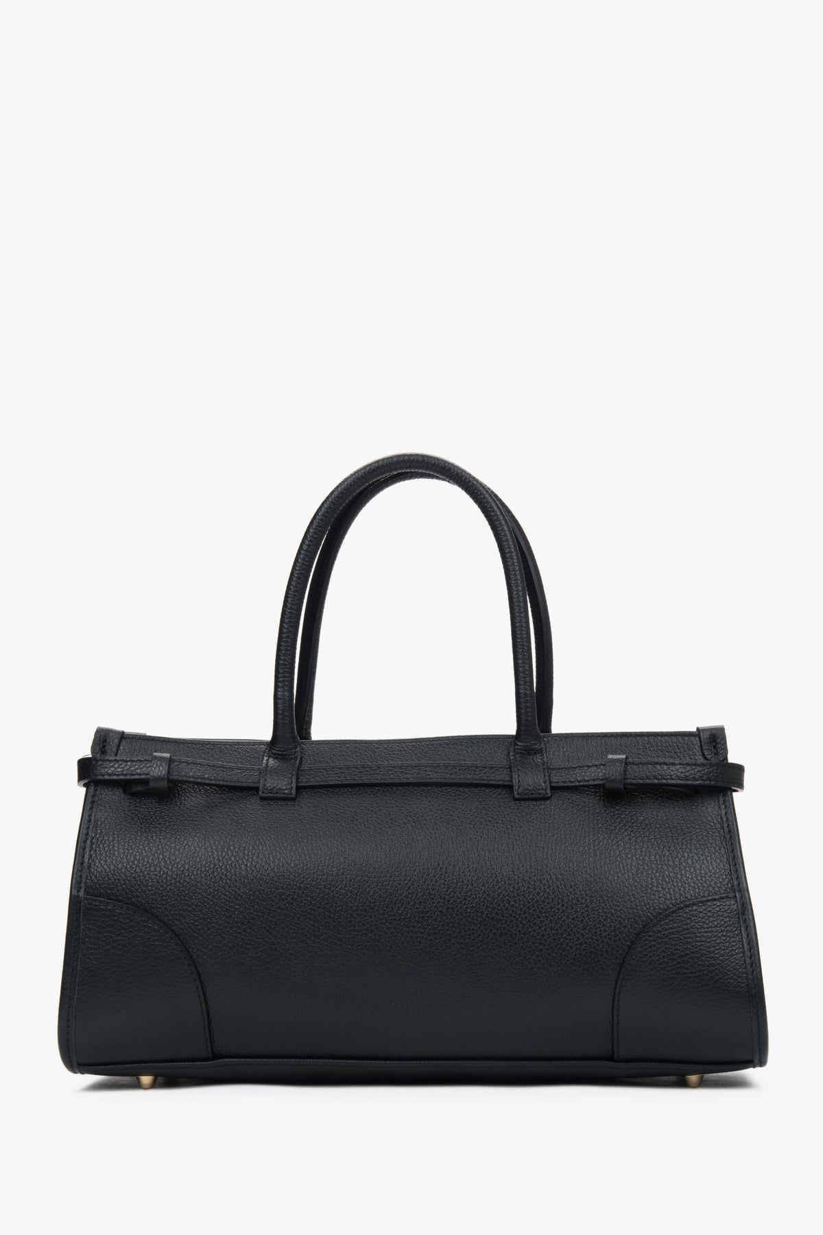 Damen-Shopper in Schwarz aus hochwertigem Naturleder.