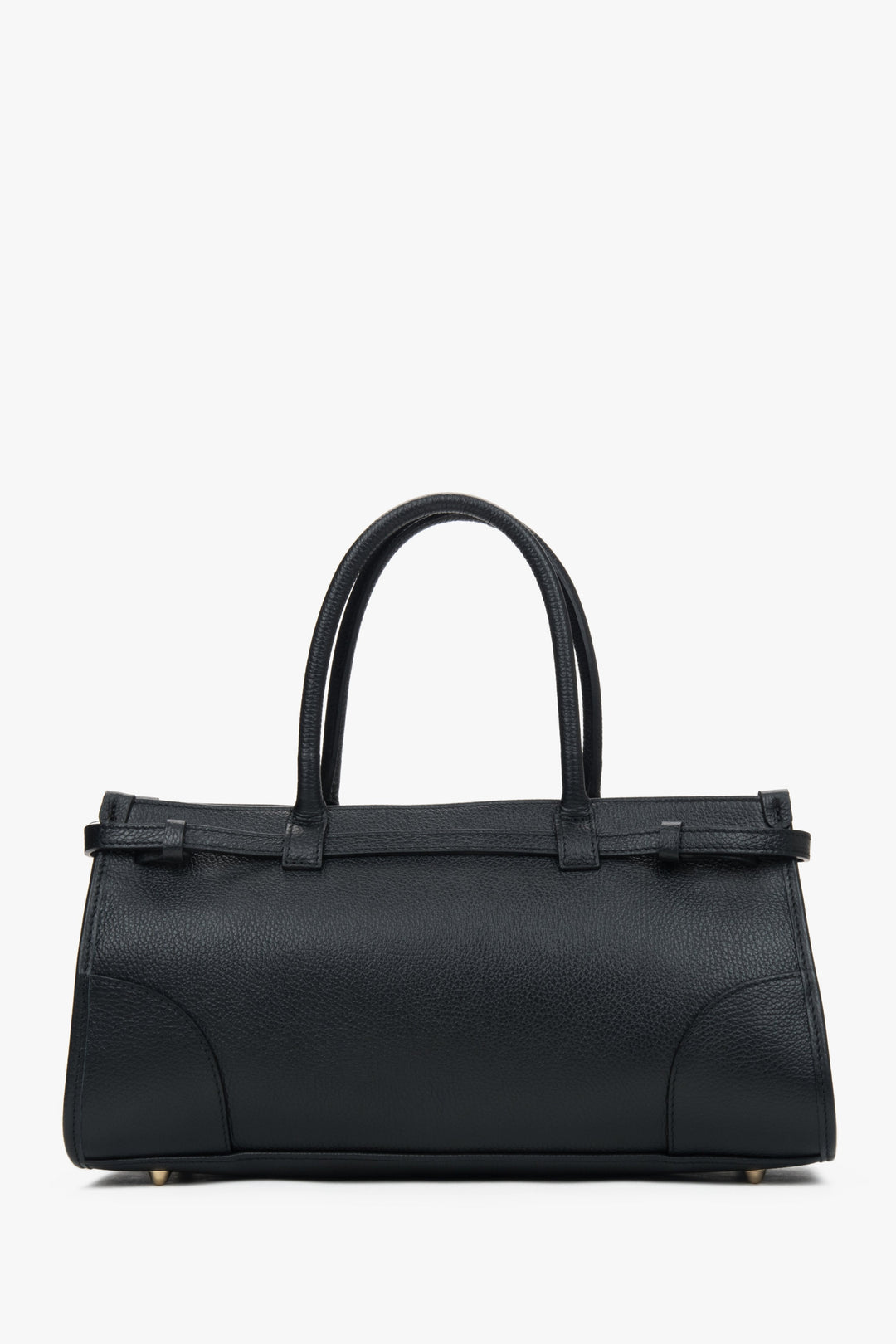 Damen-Shopper in Schwarz aus hochwertigem Naturleder.