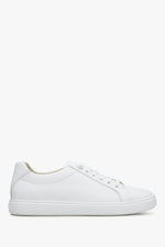 Weiße Damen-Sneaker aus italienischem Premium-Leder.