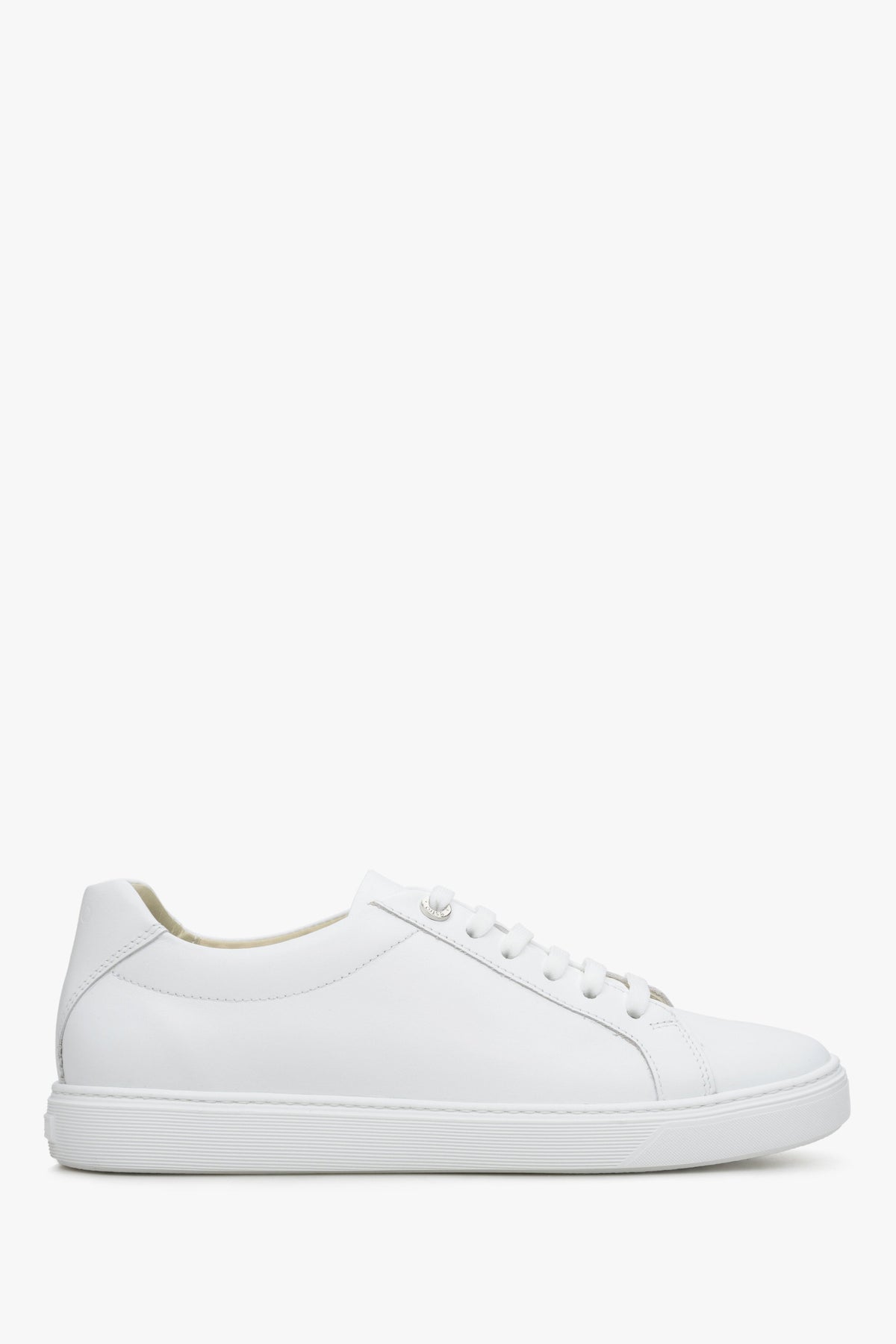 Weiße Damen-Sneaker aus italienischem Premium-Leder.